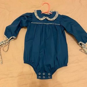 Blue floral bubble Outfit